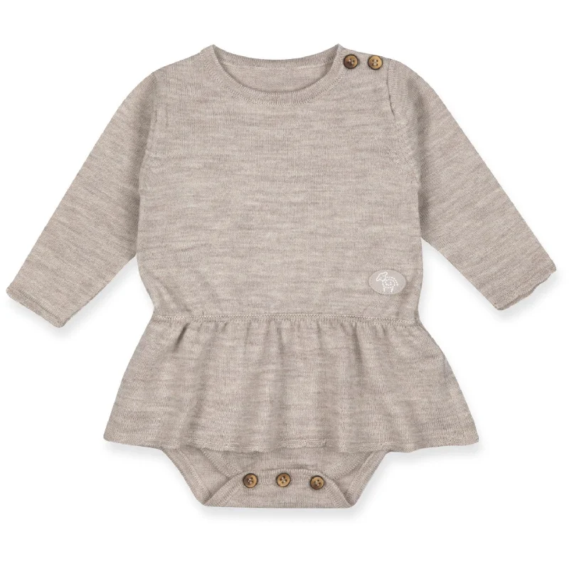 Lillelam Light Beige Romper Dress Baby Nature