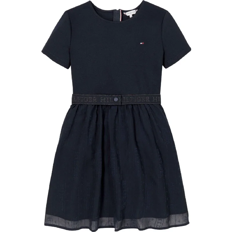 Tommy Hilfiger Desert Sky Punto Tulle Flare Dress