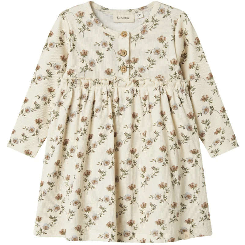 Lil'Atelier Turtledove Flowers Gavo Ens Body Dress