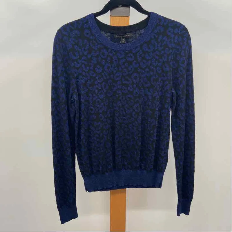 Banana Republic Women's Size S Navy Animal Print Sweater