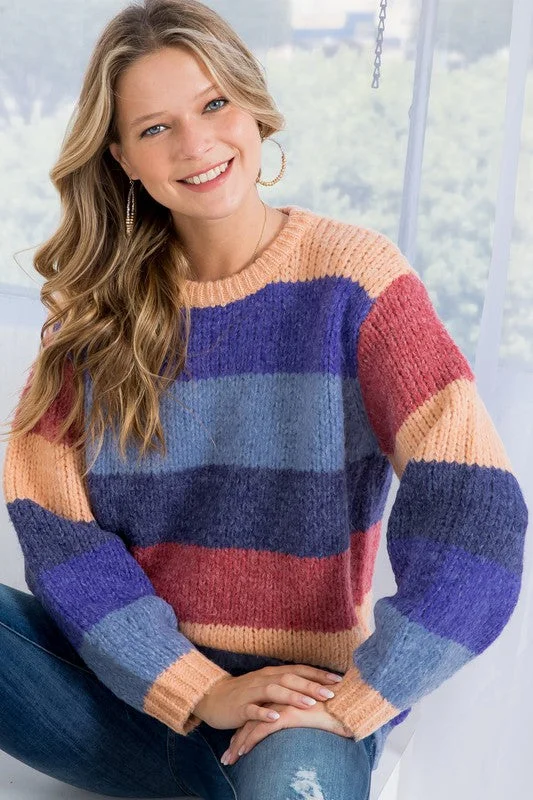 Dawn Chunky Striped Sweater