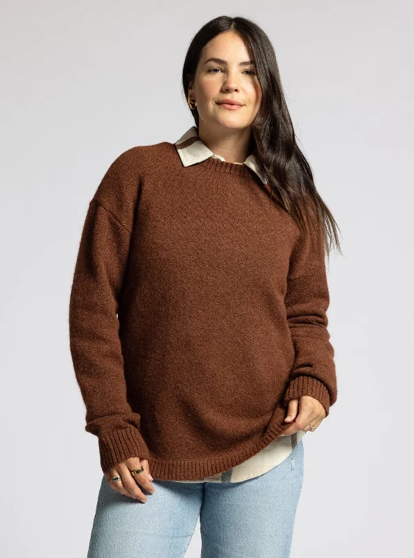 Flora Sweater - Heather Rust