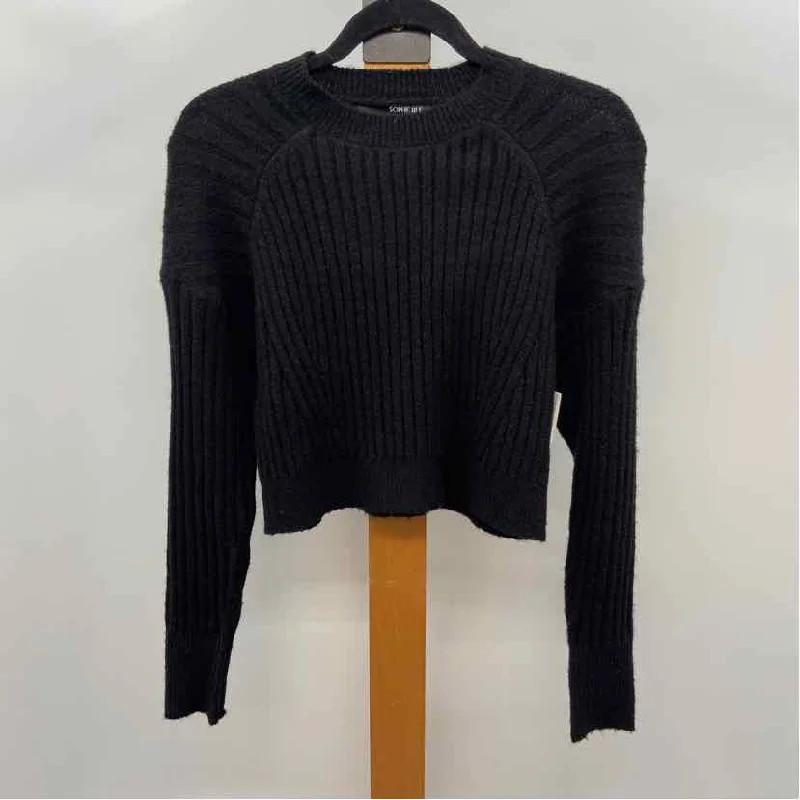 Sophie Rue Women's Size XS Black Ribbed Sweater