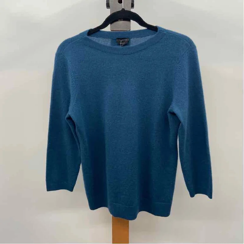 Talbots Women's Size M Teal Solid Sweater