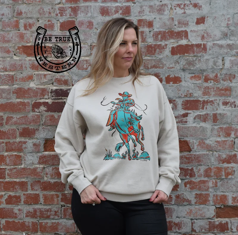 The Sunset Cowboy Crewneck Sweater