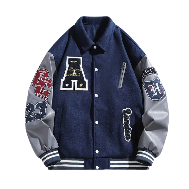 American Stand Collar Heavy Embroidered Jacket