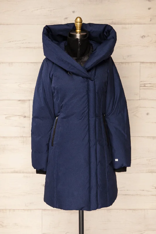 Camelia Navy | Navy Quilted Parka