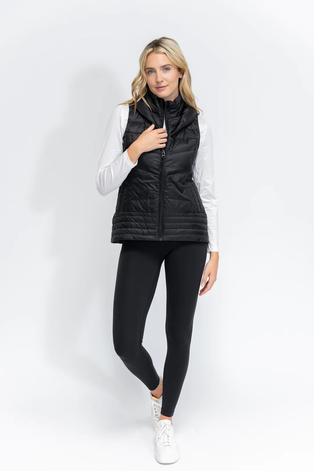 Metallic Quilted Vest