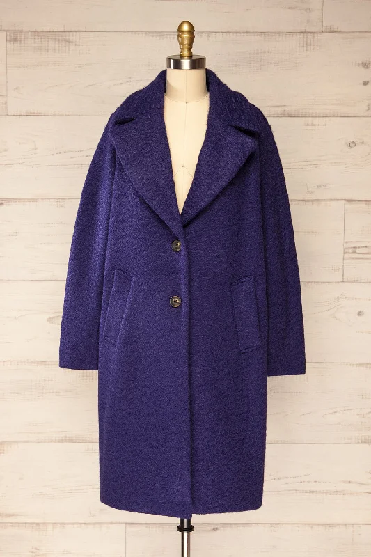 Naryn Navy | Felt Coat