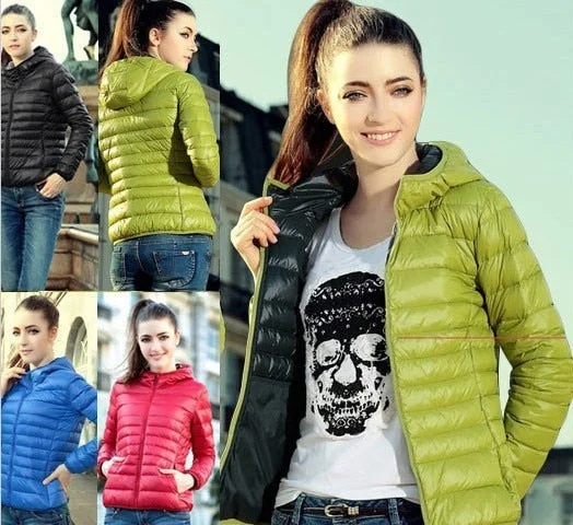 New 2017 Fashion Ladies Down Short Design Coat Winter Cotton-padded Jacket Women Slim Solid Zipper Outerwear DF-081