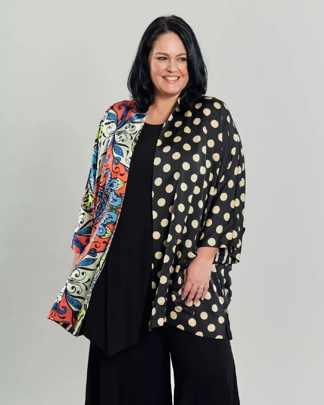 Paisley Dot Kimono Jacket, MultiP