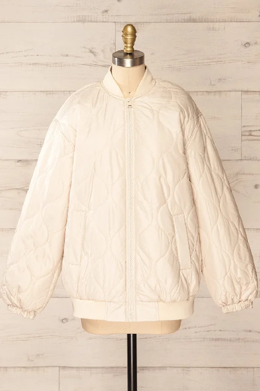 Seravalle | Beige Quilted Jacket