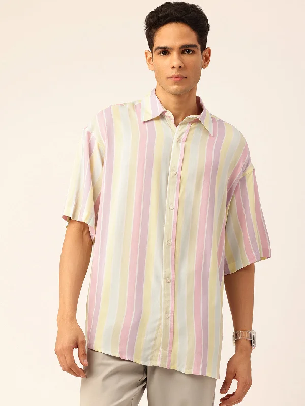 Standard Striped Casual Men's Shirt