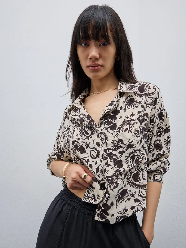 Bombay Paisley Black Printed Shirt