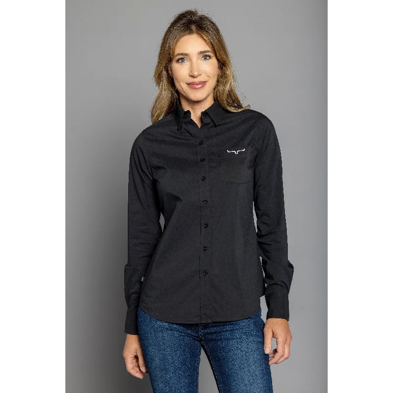 Kimes Ranch Women's Black Long Team Shirt