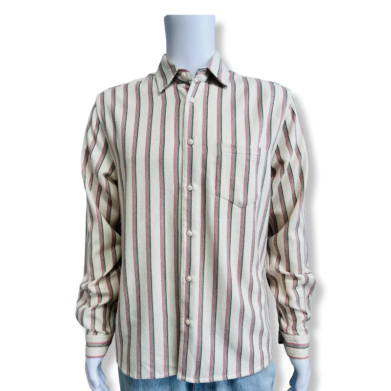 White Kuki Stripe Shirt