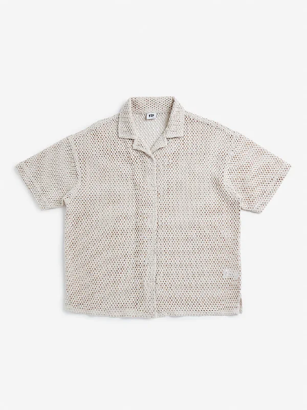 Y&F Kids Light Beige Knitted Shirt