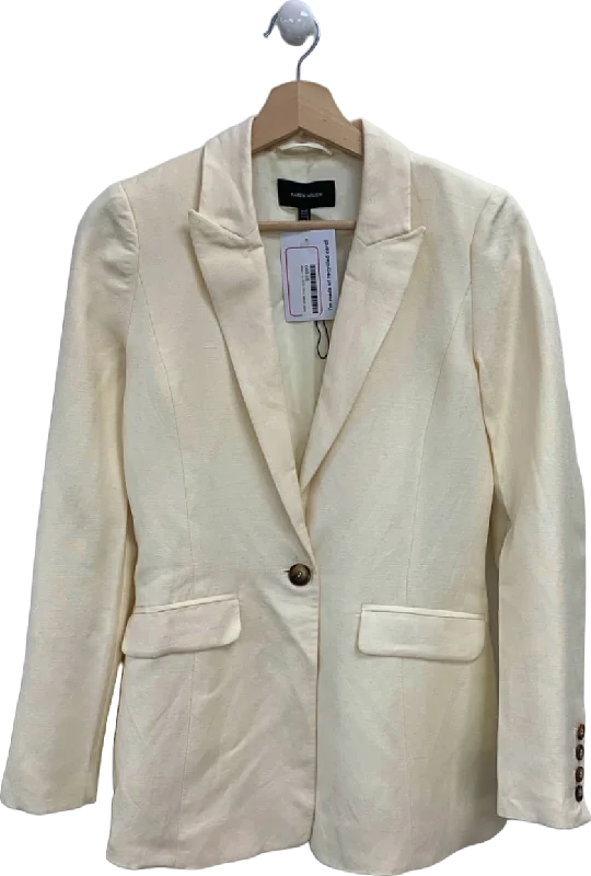 Karen Millen Cream Linen Blazer UK 6