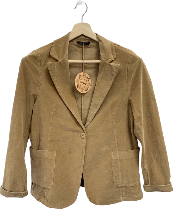 Lacomy Beige Cotton Blazer UK M