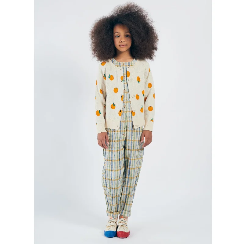 BOBO CHOSES Kids Oranges Knitted Cardigan