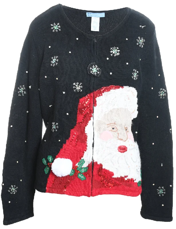 Santa Claus Christmas Cardigan - XL