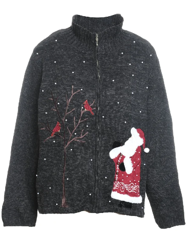 Santa Claus Christmas Cardigan - XL