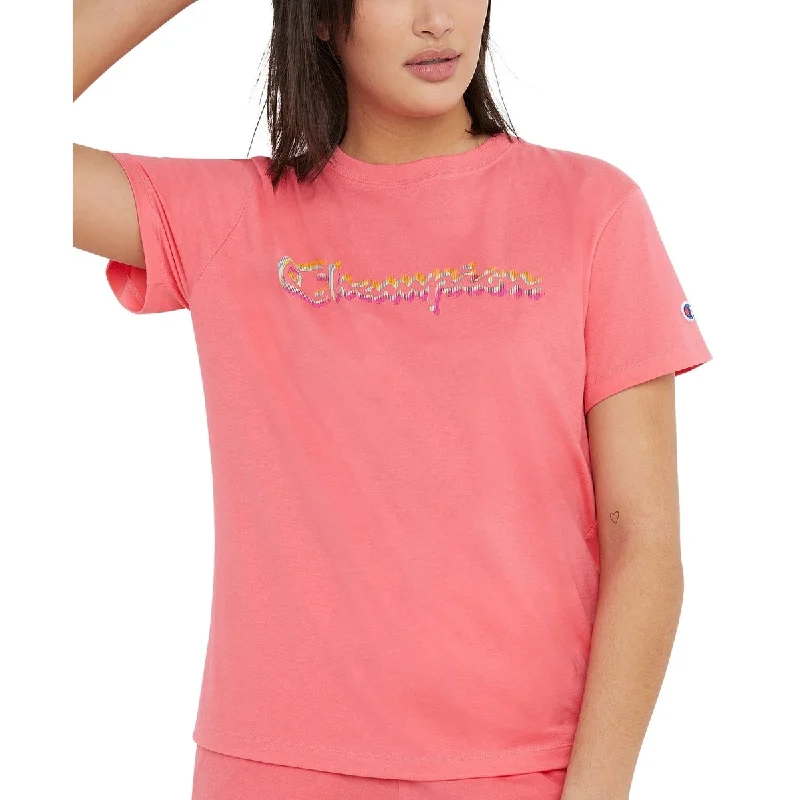 Champion Women's Classic Logo T-Shirt Pink