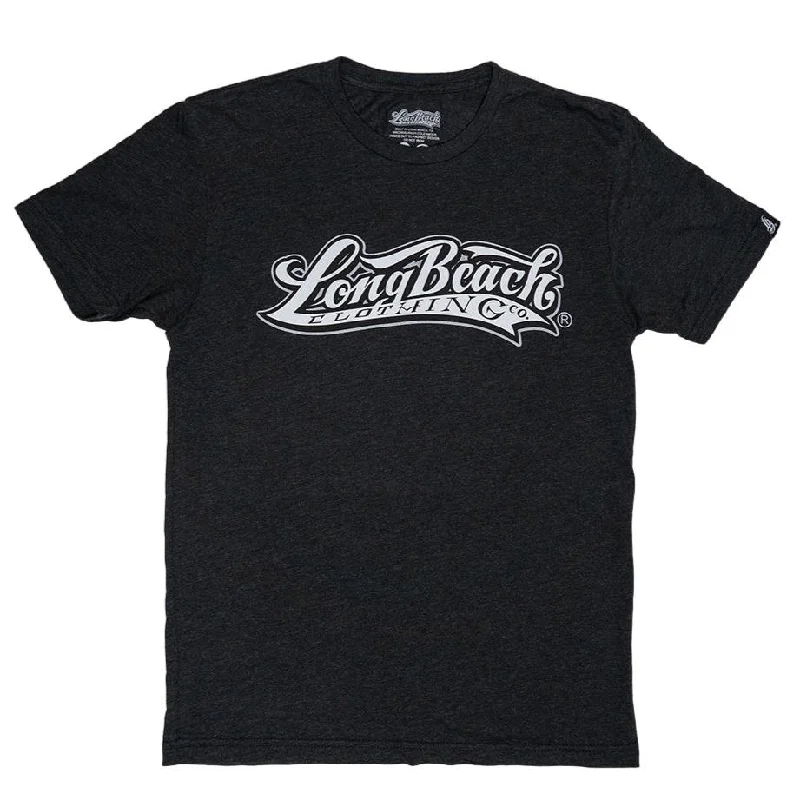 Long Beach Clothing Co. Logo Unisex Black Triblend T-Shirt