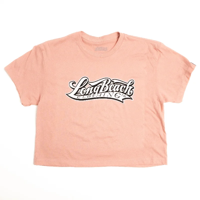 OG Logo Women's Desert Pink Crop T-Shirt