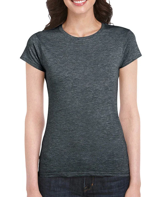 64000L - Gildan Junior-Fit Softstyle® Ladies T-Shirt | Dark Heather