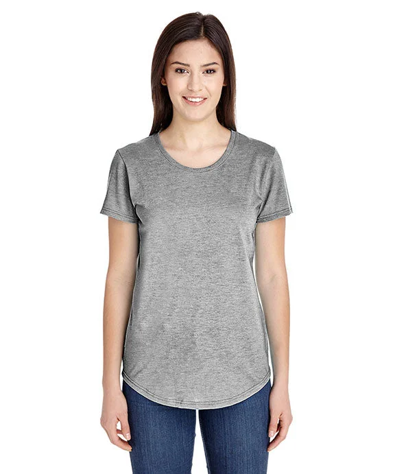 6750L - Gildan Ladies Tri-blend Scoop Neck T-Shirt | Heather Gray