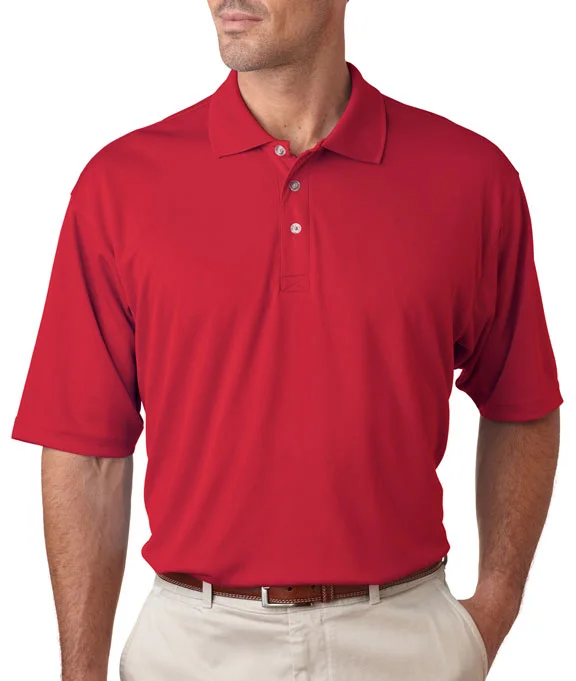 8405 - UltraClub Mens Cool & Dry Sport Polo Shirt | Red