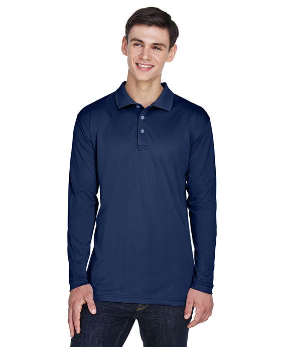 8405LS - UltraClub Adult Cool & Dry Sport Long-Sleeve Polo Shirt | Navy