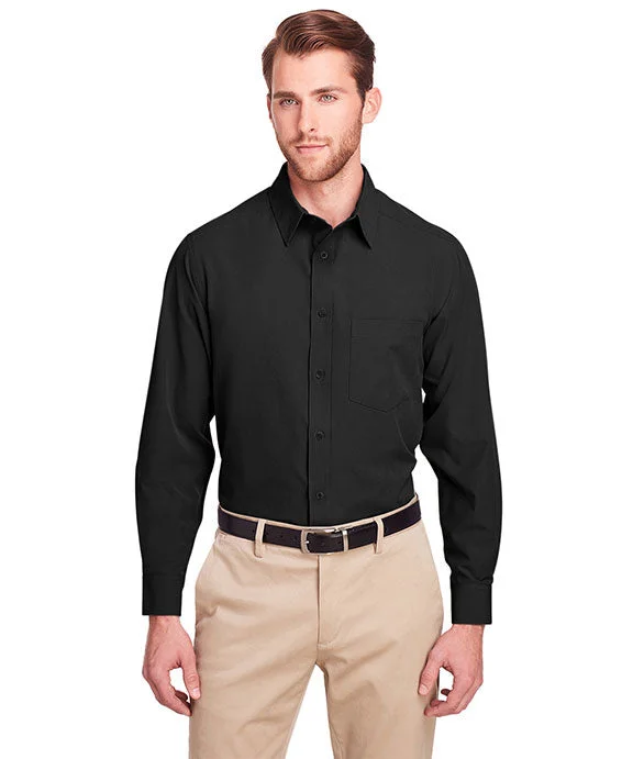 UC500 - UltraClub Mens Bradley Performance Woven Shirt | Black