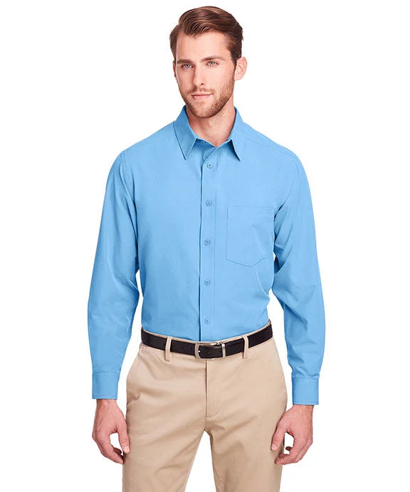 UC500 - UltraClub Mens Bradley Performance Woven Shirt | Columbia Blue