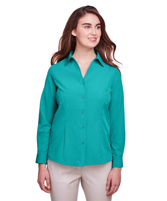 UC500W - UltraClub Ladies Bradley Performance Woven Shirt | Jade