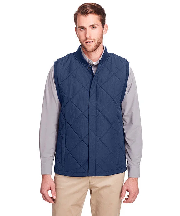 UC709 - UltraClub Mens Dawson Quilted Hacking Vest | Navy