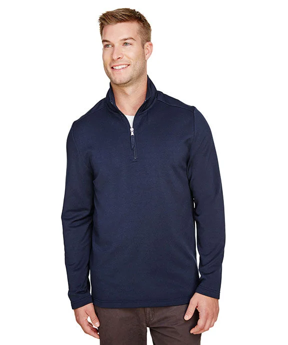 UC792 - UltraClub Mens Coastal Pique Fleece Quarter-Zip | Navy