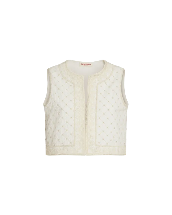 Embroidered Clara Vest