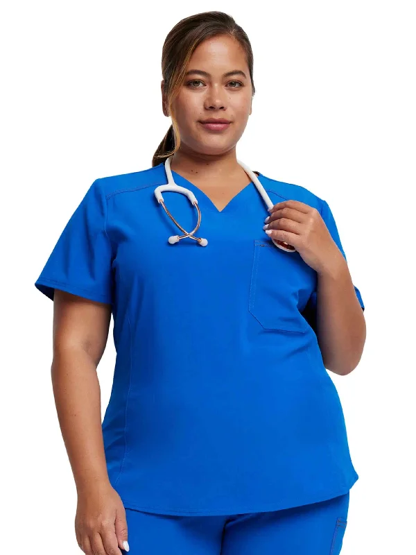 Dickies Riveting Women's Tuckable V-neck Scrub Top | Royal Blue