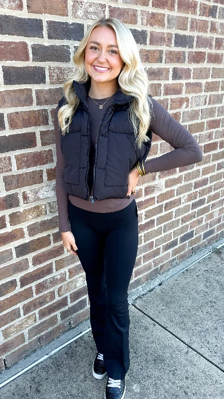 "Fall Festivities" Puffer Vest With Pockets