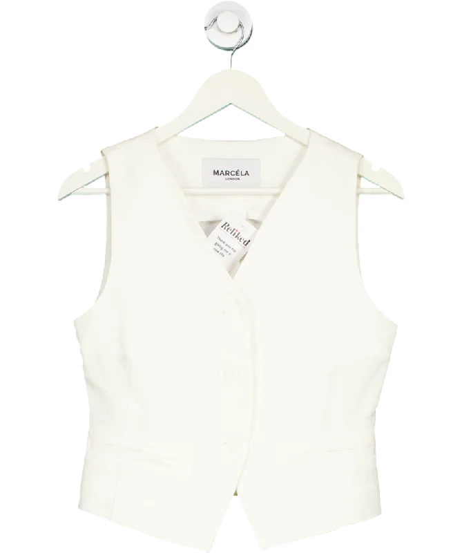 Marcela White Gilda Vest Waistcoat UK S/M