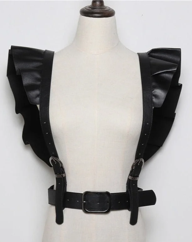 PU Leather Vest Belt