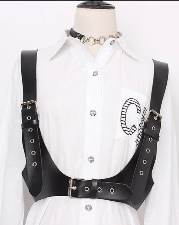 PU Leather Vest Belt