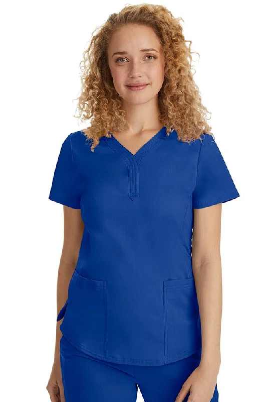 Purple Label Women's Jane V-Neck Scrub Top | Galaxy Blue