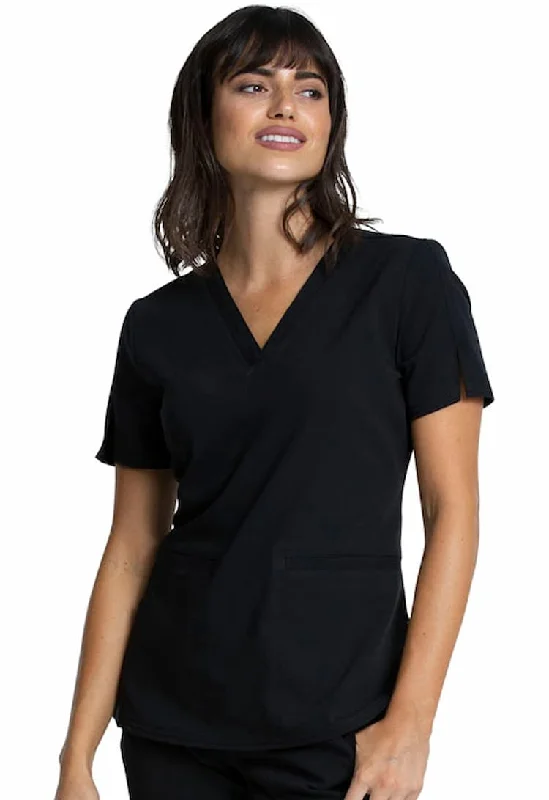 Vince Camuto Women's V-Neck Scrub Top | Black