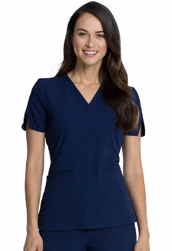 Vince Camuto Women's V-Neck Scrub Top | Navy