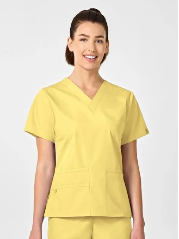 WonderWink Origins Women's Bravo V-Neck Scrub Top | Yellow