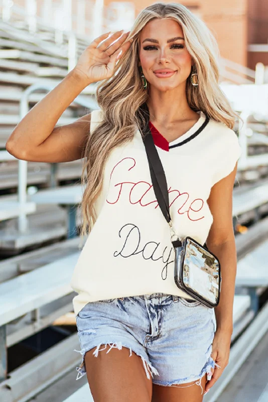 Sassy Vintage "Game Day" Sweater Vest